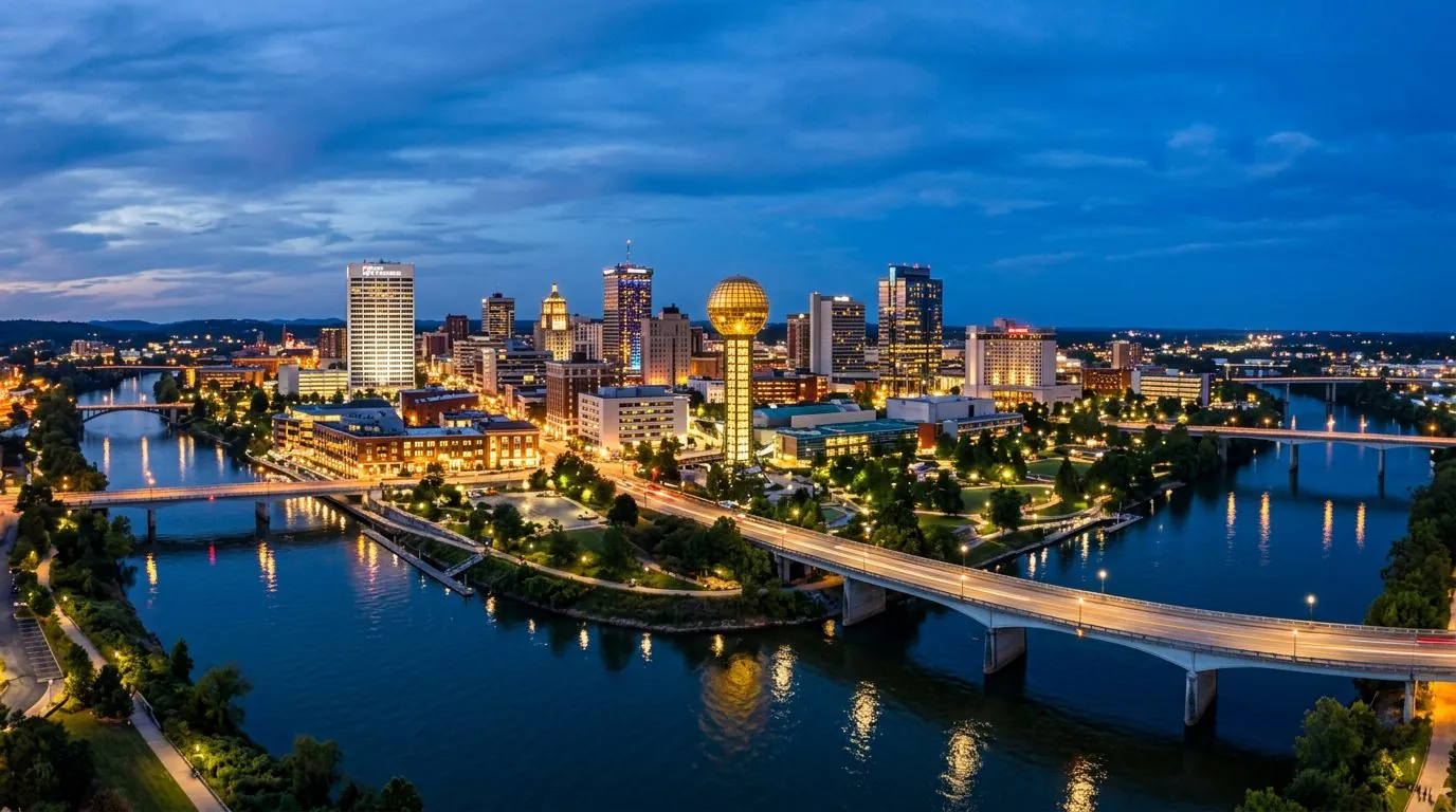 Knoxville skyline — Tri-State Signs serves Knoxville commercial sign customers