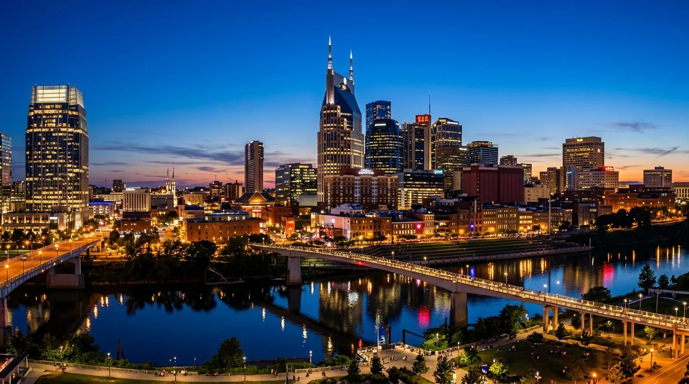 Nashville skyline — Tri-State Signs serves Nashville commercial sign customers