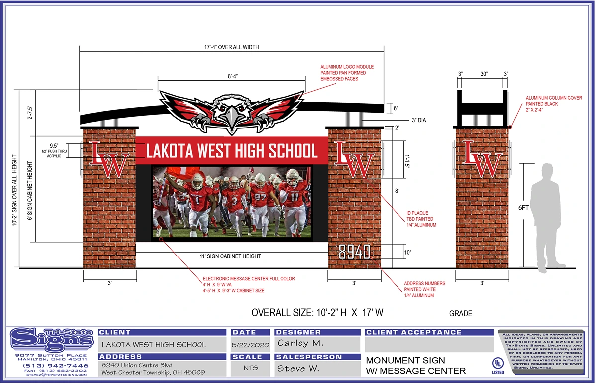 School & University Signage project by Tri-State Signs